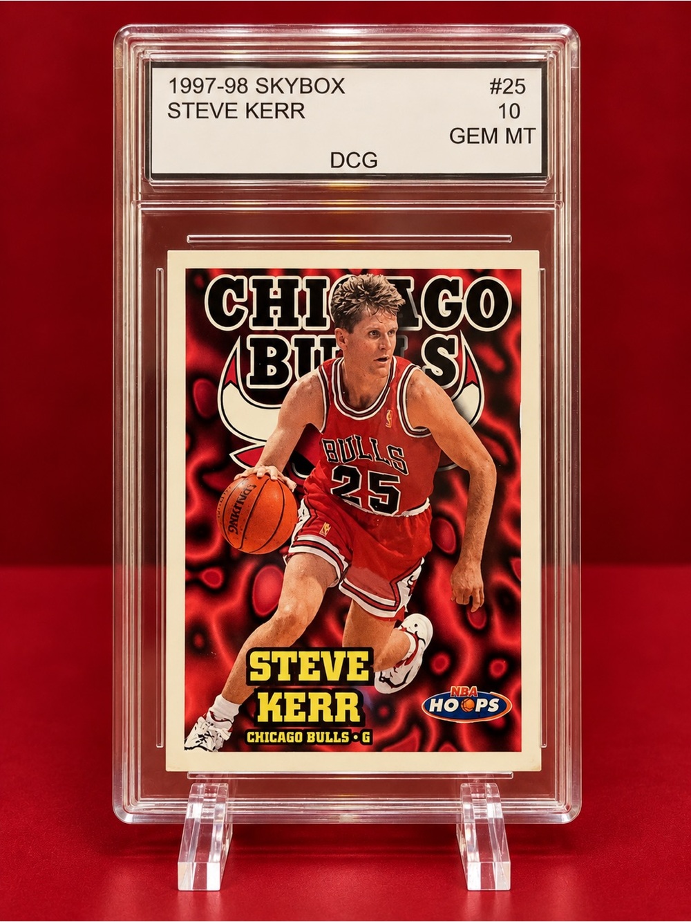 1997-98 Skybox Steve Kerr Chicago Bulls Trading Card - Red